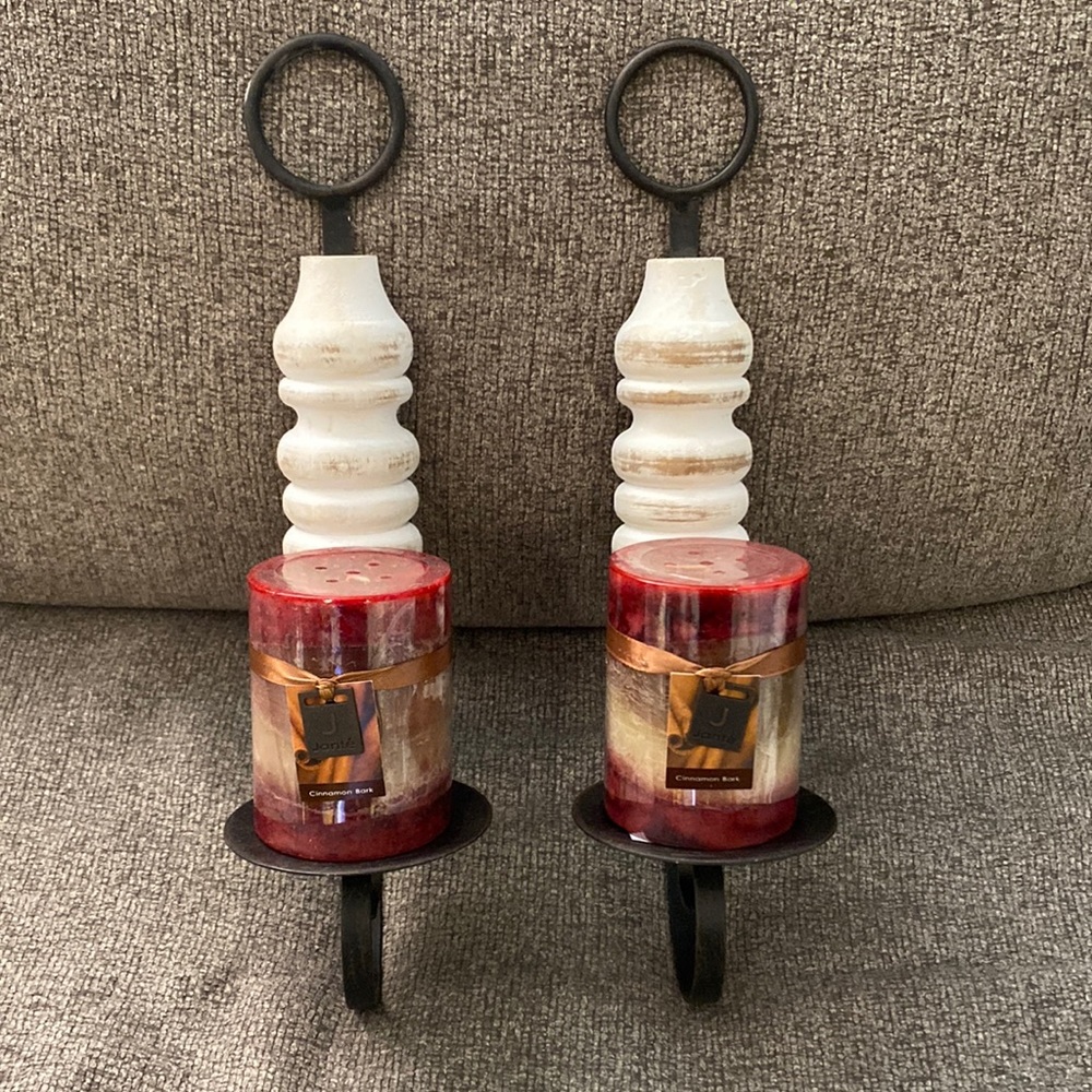 Set of 2 candle holders